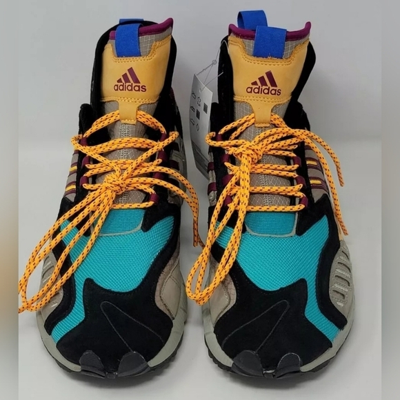 Adidas Original Men’s Size 8 TORSION TRDC MID FW9173 Tech Beige Berry Solar New - Picture 9 of 12